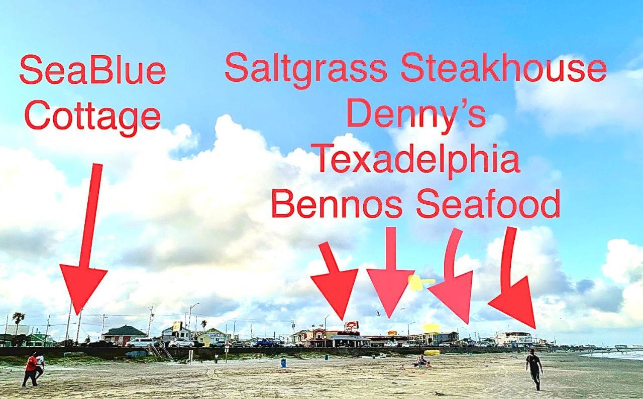 גלווסטון Seablue Cottage - Downstairs; 2 Blocks To The Beach מראה חיצוני תמונה